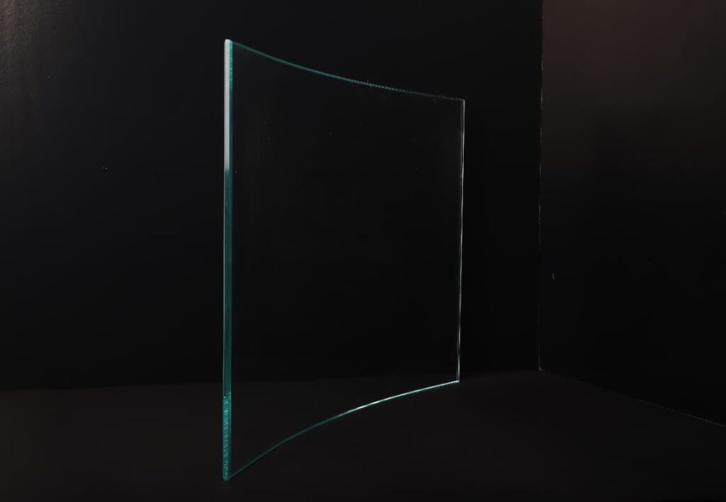 Also known as Bent Glass, its glass that has been heated past its softening point and bent into a curved shape, either by tempered or heat-strengthened glass that can be used in single and double-glazed applications for curved buildings.